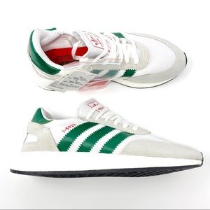 adidas mens I-5923 white green size 10 brand new